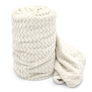 Velosso Super Soft Plush Chevron Blanket Throw