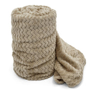 Velosso Super Soft Plush Chevron Blanket Throw