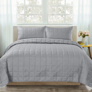 Velosso Nolan Plain Quilted Bedspread Set