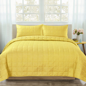 Velosso Nolan Plain Quilted Bedspread Set