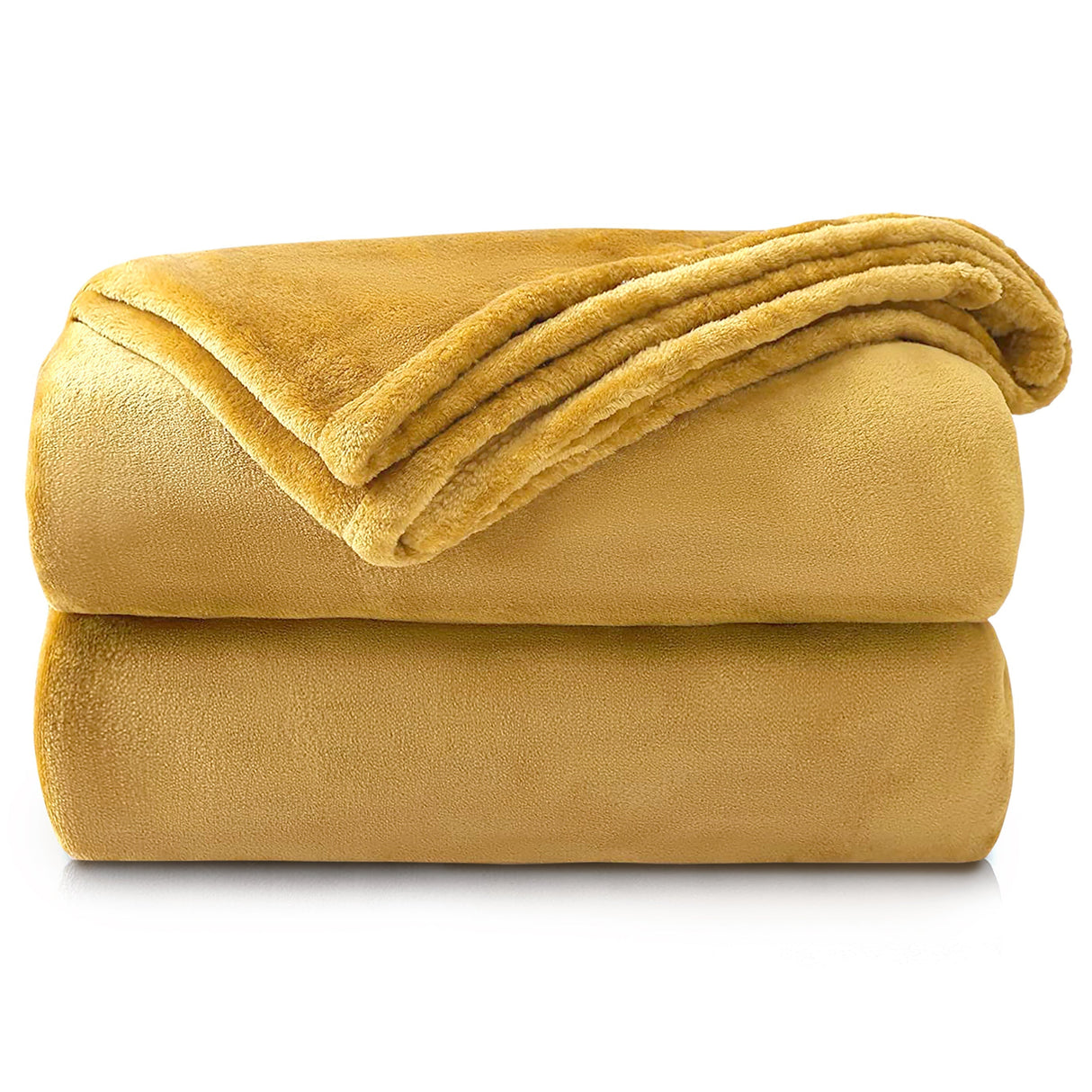 Velosso Plain Flannel Faux Mink Blanket