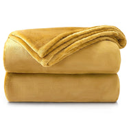 Velosso Plain Flannel Faux Mink Blanket