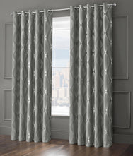 Velosso Onyx Blackout Ring Top Curtains