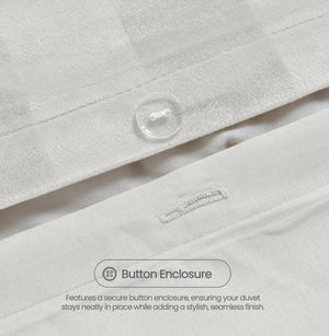 Velosso Oslo Luxury Velvet Stripe Duvet Cover and Pillowcase Set