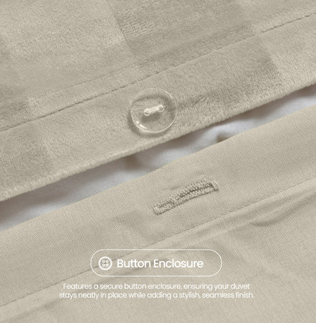 Velosso Oslo Luxury Velvet Stripe Duvet Cover and Pillowcase Set