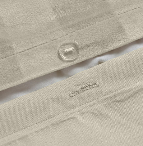 Velosso Oslo Luxury Velvet Stripe Duvet Cover and Pillowcase Set