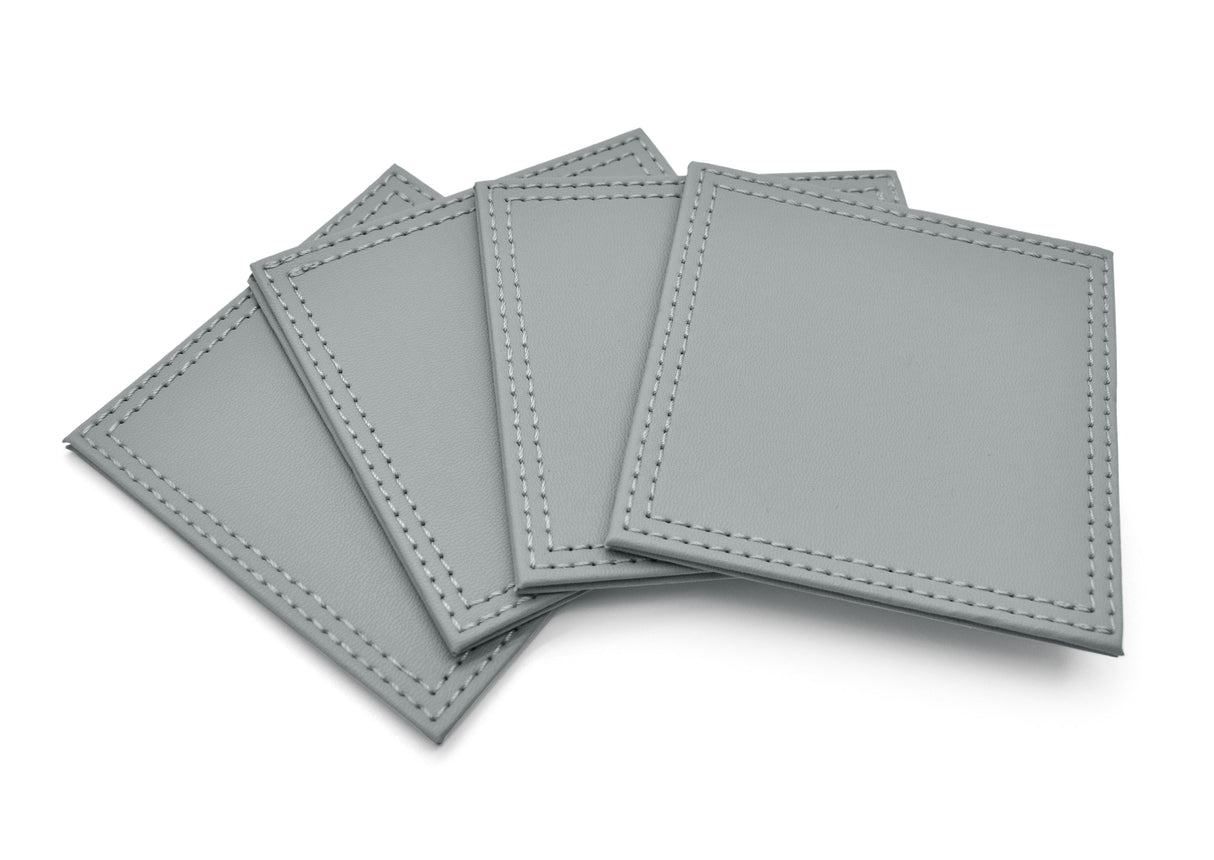 Kitchen Trends Pack of 4 Faux Leather Coasters