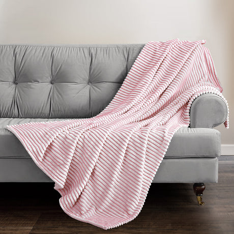 Velosso Corduroy Back Printed Throw Blanket