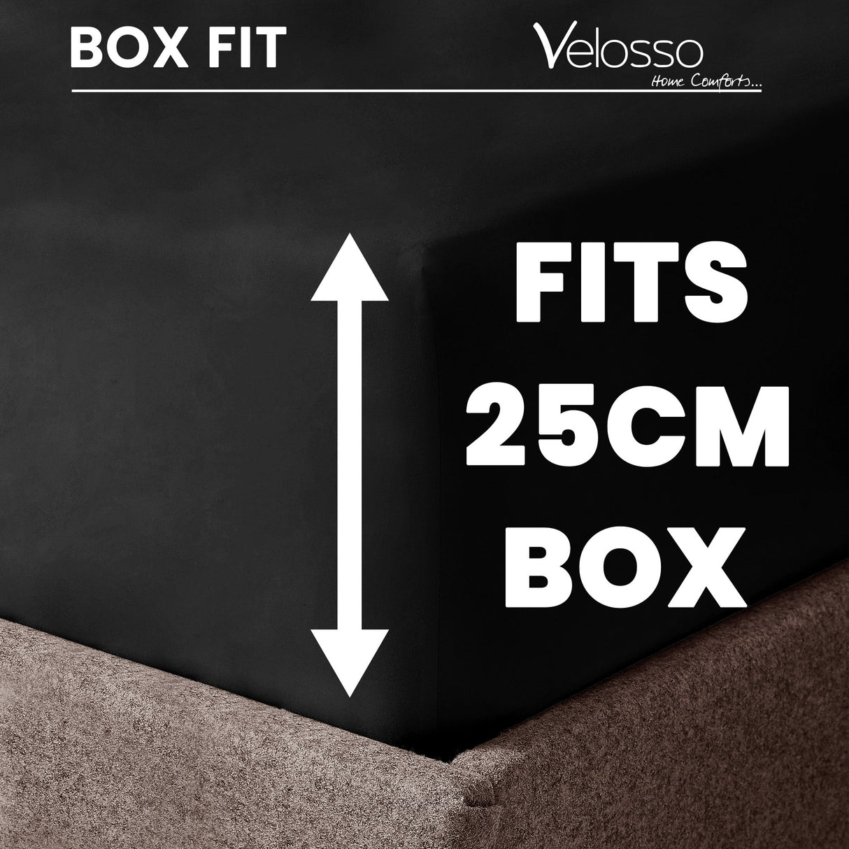Velosso Microfibre Fitted Sheet