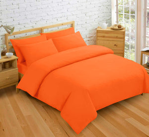 Velosso Plain Dyed Duvet Cover & Pillowcase Set