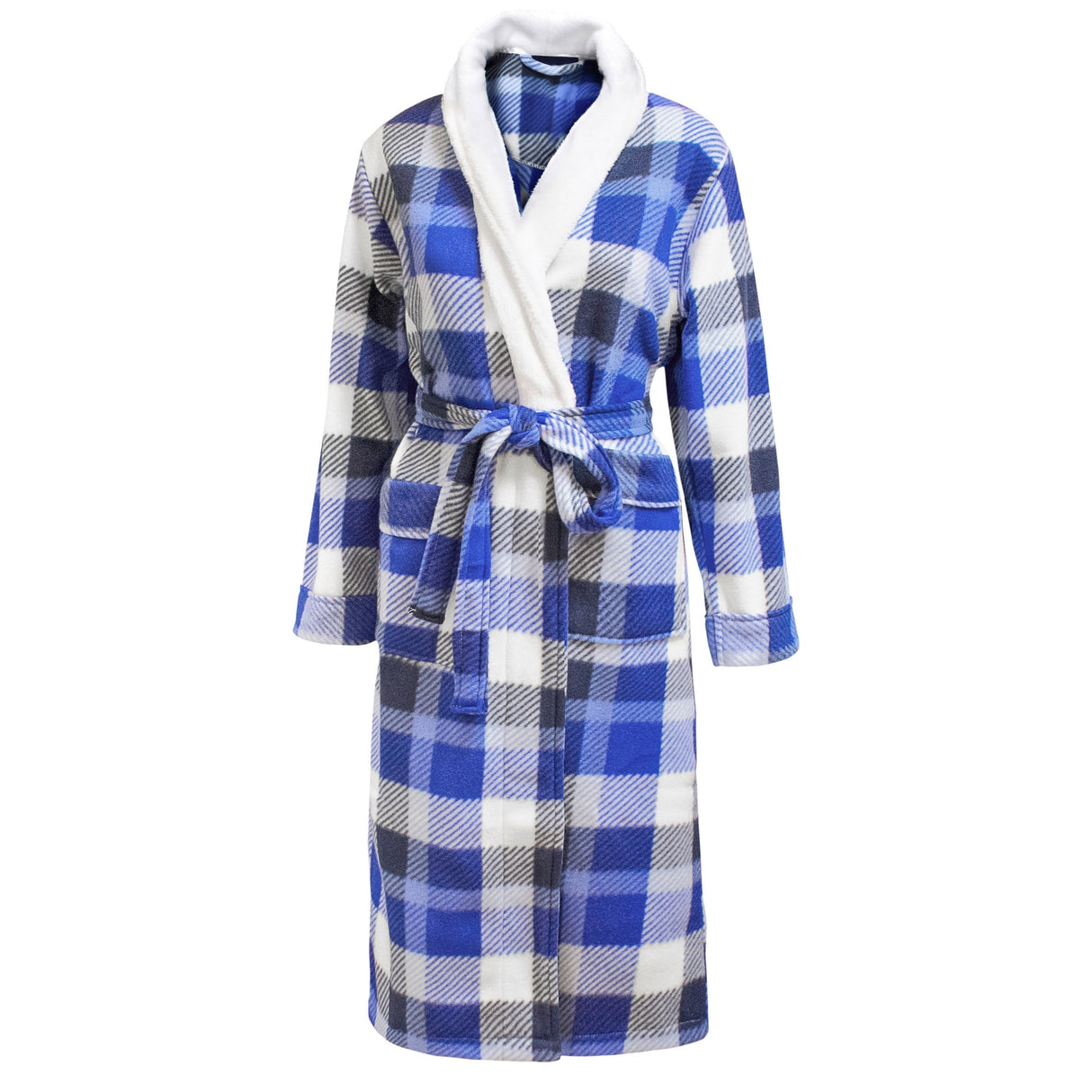 Velosso Checkered Flannel Bath Robe