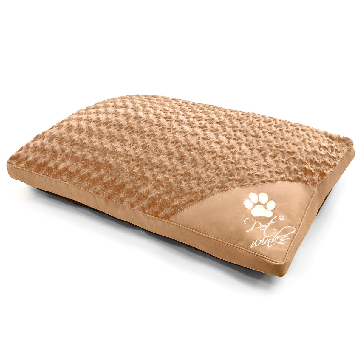Pet Winks Posy Faux Fur Pet Bed with Removable Cover