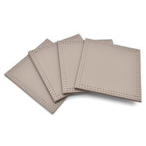 Kitchen Trends Pack of 4 Faux Leather Coasters