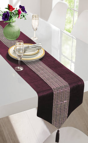 Kitchen Trends Ritz Diamante Table Runner