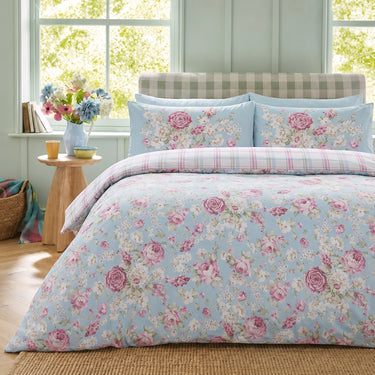 Florelle Rosewood Cottage Duvet Cover and Pillowcase Set