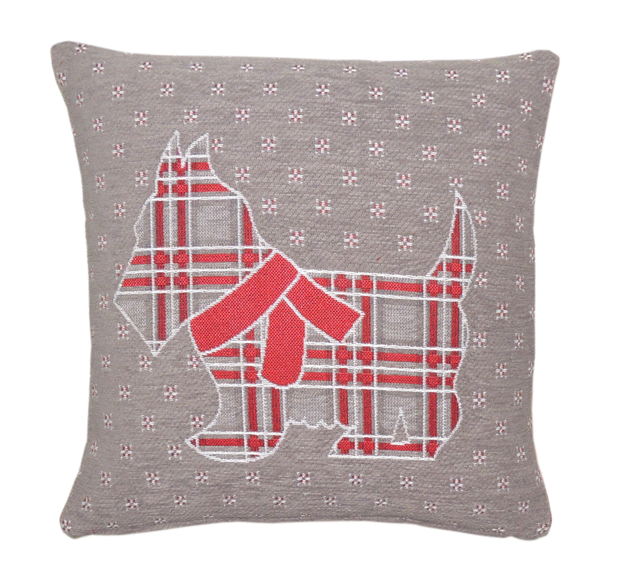 Velosso Chenille Scottie Dog Cushion