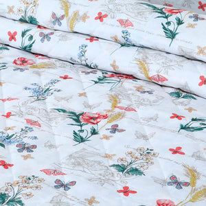 Velosso Sacramento Floral Printed Quilted Bedspread Set