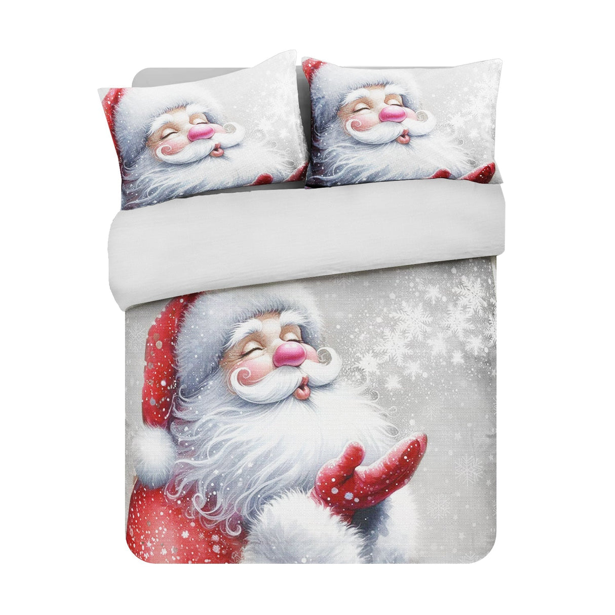 Velosso Festive Santa Kiss Duvet Cover And Pillowcase Set