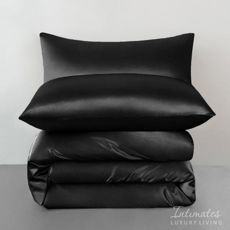 Intimates Satin Complete Bedding Set Duvet Cover & Pillowcase Set