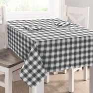 Kitchen Trends Seersucker Gingham Check 100% Cotton Tablecloth