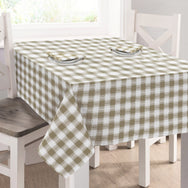 Kitchen Trends Seersucker Gingham Check 100% Cotton Tablecloth