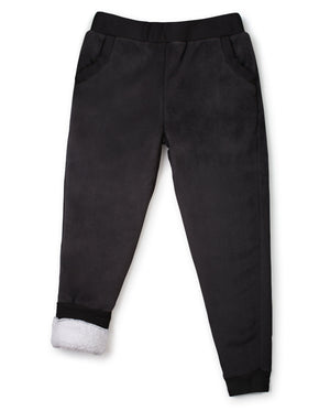 Velosso Flannel Sherpa Lined Jogger Bottoms