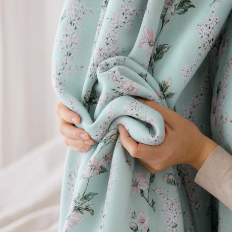 Florelle Sienna Floral Ring Top Curtains