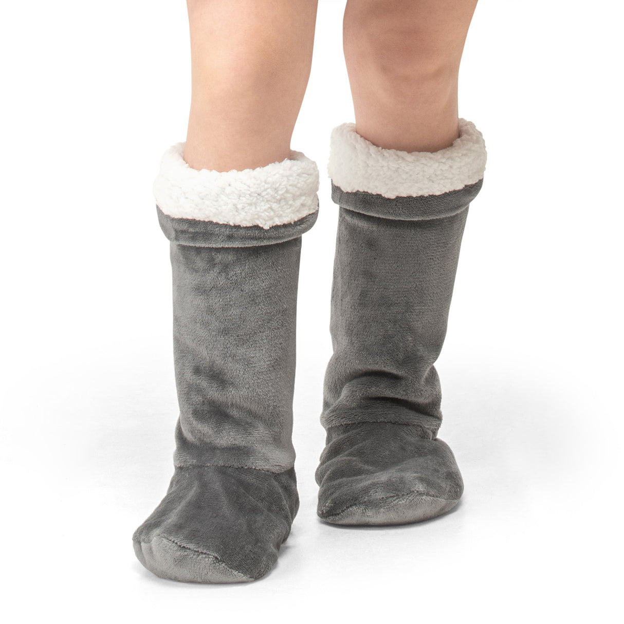 Velosso Oversized Plush Flannel Sherpa Lined Socks
