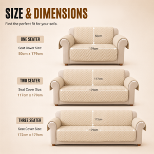 Home Republic Chevron Water Repellent Sofa Protector