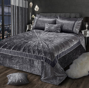 Intimates Starburst Crushed Velvet Diamante Bedspread