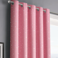 Velosso Stars Blackout Ring Top Curtains