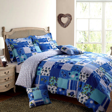 Stitch Trail Patchwork Duvet Cover & Pillowcase Set