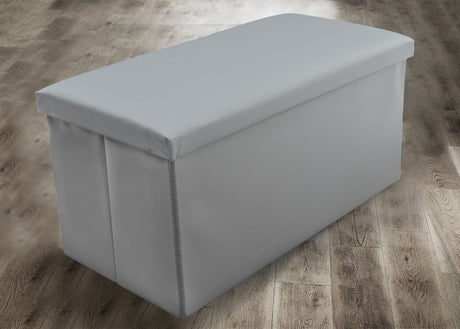 Home Republic Foldable Faux Leather Storage Ottoman