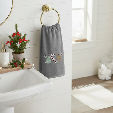 Sweet Shop 2 Pack Christmas Cotton Hand Towels