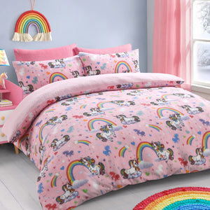 Velosso Unicorn Teddy Duvet Cover & Pillowcase Set