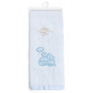 My Little World Teddy Bear Embroidered Baby Shawl
