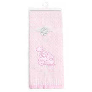 My Little World Teddy Bear Embroidered Baby Shawl
