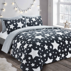 Velosso Galaxy Teddy Duvet Cover & Pillowcase Set