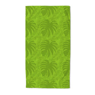 Velosso Tropical Leaves Embossed Jacquard Beach Towel