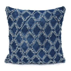 Velosso Denim Tuft Cushion