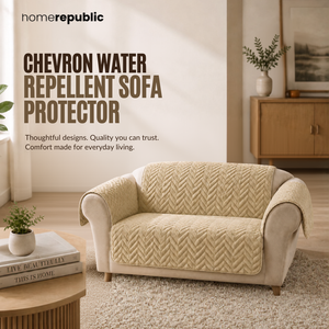 Home Republic Chevron Water Repellent Sofa Protector