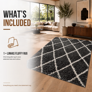 Home Republic Linhas Fluffy Rug Long Pile