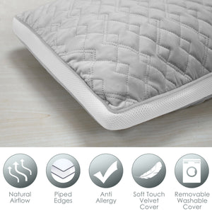 Velosso Velvet Diamond Pillow Protector