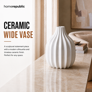 Home Republic Ceramic Wide Vase