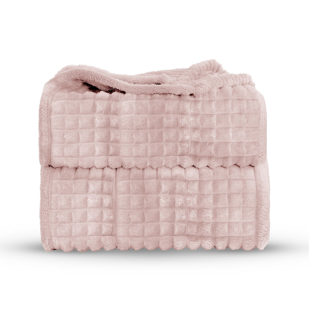 Velosso Chunky Waffle Plush Super Soft Blanket Throw