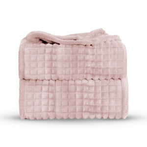 Velosso Chunky Waffle Plush Super Soft Blanket Throw