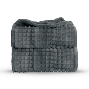 Velosso Chunky Waffle Plush Super Soft Blanket Throw