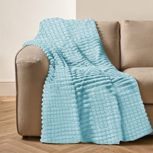 Velosso Chunky Waffle Plush Super Soft Blanket Throw