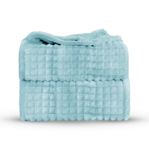 Velosso Chunky Waffle Plush Super Soft Blanket Throw