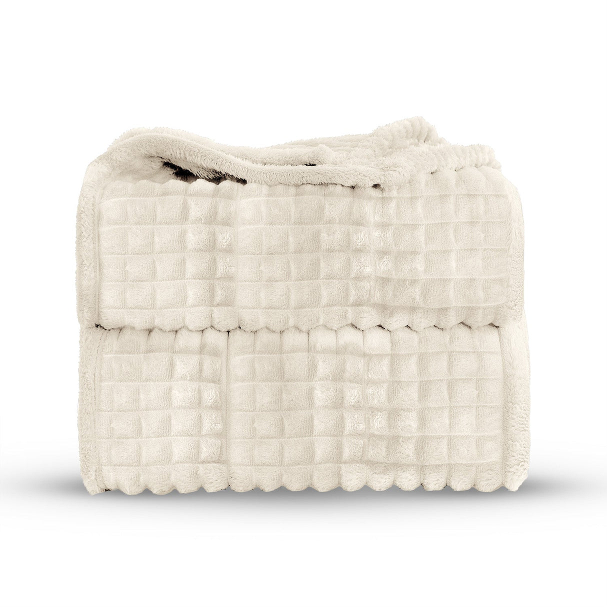 Velosso Chunky Waffle Plush Super Soft Blanket Throw